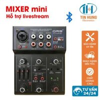 Mixer ORIS - MP30 mini có Bluetooth karaoke livestream, Bộ hòa trộn âm thanh 2 line Bảo hành chính hãng 12 tháng