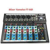 Mixer Yamaha F7-MB Livestream Karaoke Có Bluetooth Và Mixer F4 USB Bluetooth - Tặng Giắc 6,5 ra 3.5