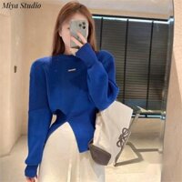 Miya Studio Áo Len áo khoác cardigan Dễ thương Cute Hàn Phong Thời trang WMY23B0280 44Z231102