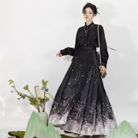 Miyake Quần Áo Hanfu Chính Hãng Nữ {Ngôn Ngữ Molien} Ming Made Phong Cách Trung Hoa Váy Mặt Ngựa Cải Tiến Hàng Ngày Đi Lại Mới Bộ Đồ Trung Quốc 3.3