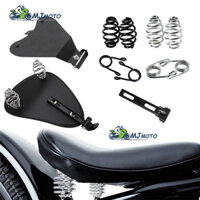 [Mjmoto] Bộ gắn ghế ngồi đơn xe máy Lò xo ghế lái màu đen / Chrome cho Harley Bobber Chopper Sportster tùy chỉnh cho Honda