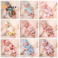 Mkeb 20cm Búp bê tái sinh, Búp bê tái sinh bằng silicon Mini sống động như thật, Đồ chơi búp bê cho bé Cảm ứng mềm Bộ đồ ngủ mềm mại Silicone Reborn Đồ chơi trẻ em