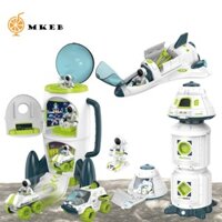 Mkeb Acusto Đồ chơi không gian quang học, Đồ chơi tàu con thoi quang học Acousto phi hành gia, Mô hình tàu vũ trụ Tên lửa Tàu vũ trụ Hàng không Series Quà tặng sinh nhật