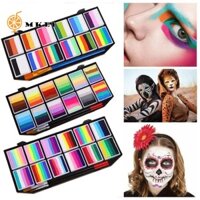 Mkeb Body Face Painting Kit, Rainbow Sọc Nhiều Màu Trang Điểm Body Art Painting, Sơn Dầu Cơ Thể Chống Thấm Nước Lâu Dài Dễ Dàng Vệ Sinh Halloween Dụng Cụ Trang Điểm Lễ Hội