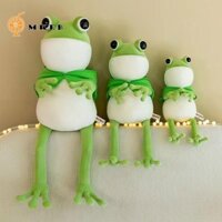 Mkeb Ếch Đồ Chơi Sang Trọng, Có Áo Choàng Búp Bê Ếch Xanh Thoải Mái, Búp Bê Sang Trọng Huggable Plushie Mềm Dài Chân Ếch Đồ Chơi Trẻ Em