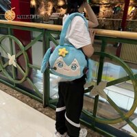 Mkeb Hatsune Miku Ba Lô, PP Cotton Hoạt Hình Hatsune Miku Túi Đeo Ngang, Túi Đeo Vai PVC Mềm Mại Dễ Thương Anime Ngoại Vi Ita Túi Đảng