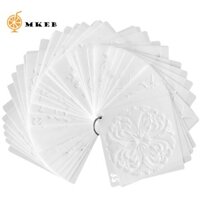 Mkeb Mandala Họa Tiết Album Trang Trí Giấy Dán Tường Sơn Trang Trí Thẻ Làm Tranh Mẫu Nhựa Rỗng