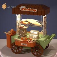 Mkeb Mini Bánh Mì Xe Tải, DIY Món Tráng Miệng Đứng Kem Xe Tải Đồ Chơi, Ngọt Mini Đầy Màu Sắc Dạ Quang Trẻ Em Đứng Thực Phẩm Xe Tải Đồ Chơi Trẻ Em