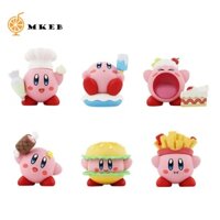 Mkeb Mô Hình Nhân Vật kirby Hoạt Hình hamburger Bằng pvc