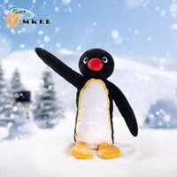 Mkeb Penguins Pencilcases, Búp bê nhồi bông Túi đựng bút chì Pingu, Túi lưu trữ dây kéo sáng tạo Búp bê sang trọng Pingu Đồ chơi sang trọng Phụ kiện văn phòng