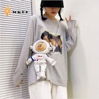 Mkeb Túi Dây Xích Gấu Nhỏ Thời Trang Sinh Viên Hợp Thời Trang Sang Trọng Phi Hành Gia Búp Bê Túi Messenger