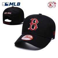 Mlb Cap Boston Red Sox Cap Hiphop Cap Mũ có thể điều chỉnh Mũ bóng chày trơn Mũ trơn Mũ thời trang đường phố Mũ Snapback