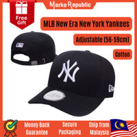 Mlb New Era NE Classic New York NY Yankees Nam Nữ Unisex Mũ Bóng Chày Mũ Đường Cong Vành Dây Đeo Có Thể Điều Chỉnh (Đen)