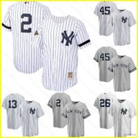 Mlb New York Yankees Áo Bóng Chày Áo Sơ Mi Cổ Điển Cardigan Jersey Thể Thao Thường Ngày Unisex Plus Kích Thước