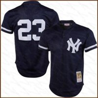 Mlb New York Yankees Don Mattingly Jersey Áo thun bóng chày Áo thể thao Plus Size