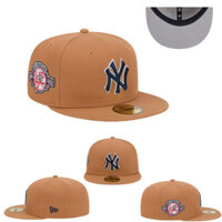 Mlb New York Yankees Ny giải trí mũ bó sát cánh phẳng đóng hoàn toàn mũ bóng chày nam thể thao rộng
