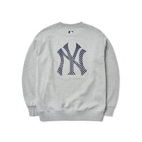 MLB SWEATER MONOGRAM DIAMOND GRADIENT BAG BIG LOGO OVERFIT NEW YORK YANKEES