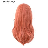 MLG Chain Man Cosplay Angel Devil Long Wig Christmas Dark Orange Color Wig Cosplay Anime Wigs Heat Resistant Synthetic Wigs JR