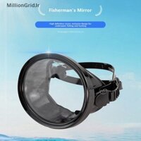 Mlg Mặt nạ lặn ống thở hình bầu dục Mặt nạ câu cá toàn cảnh Kính lặn ống kính kính kính cường lực Kính lặn cho người lớn JR