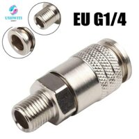 Mlinx 4 Cái Lắp Khí Nén, G1 / 4 Tiêu Chuẩn Châu Âu Khớp Nối Nhanh, 4 Đầu Nối Khớp Nối Kim Loại Khí Nén Dụng Cụ Adapter