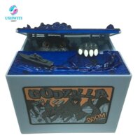 Mlinx Godzilla Little Pig Bank, Điện tử tự động Piggy Bank, Trẻ em Sinh viên Trộm Đồng xu Âm thanh bằng nhựa Hộp đựng tiền tiết kiệm ánh sáng Đồ chơi trẻ em