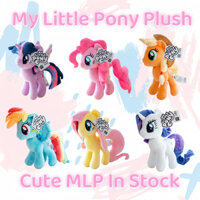 Mlp Còn hàng Kawaii My Little Pony Đồ chơi sang trọng Pony dễ thương Fluttershy Pinkie Pie Búp bê sang trọng Phim hoạt hình vui nhộn Ngựa bay Đồ chơi nhồi bông Đồ chơi trẻ em Quà tặng sinh nhật Quà tặng Giáng sinh COD
