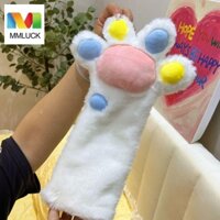 Mluck Găng Tay Lông Mềm Mại Hình Bàn Chân Mèo Có Âm Thanh Vui Nhộn Dành Cho Mùa Đông