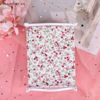 Mm 1/12 nhà búp bê nội thất phòng ngủ thu nhỏ giường nhỏ có nệm vn