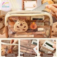 Mm 237 Chiếc Hộp Đựng Bút Chì Capybara Dễ Thương Cho Sinh Viên Hoạt Hình Anime Sáng Tạo Túi Bút Chì Dung Tích Cao Văn Phòng Phẩm Túi Bảo Quản Bao Gồm Bút Capybara Huy Hiệu Mặt Dây Chuyền VN