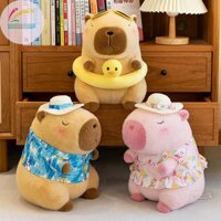 Mm Đi Biển Capybara Sang Trọng Đồ Chơi Mô Phỏng Dễ Thương Vịt Vàng Bơi Vòng Capibara Kawaii Thú Nhồi Bông Sinh Nhật Du Lịch Quà Tặng VN