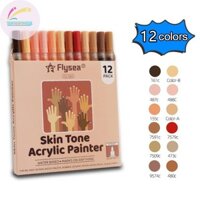 Mm Nghệ Thuật Vẽ Acrylic Sơn Gốm Tranh Bút Graffiti Màu Da Thân Bút Đánh Dấu DIY Tranh Giày Có Thể Giặt Dụng Cụ Chống Thấm Nước VN