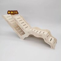 Mmiillkk Hamster Leo Thang, Khám phá Hamster Gỗ Đường Hầm Thang Gỗ, Phụ Kiện Lồng Đào Tự Nhiên Nhìn Trộm Nhím