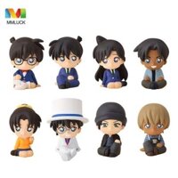 Mmluck 8 Cái / bộ Nhân Vật Hành Động Thám Tử Lừng Danh Conan Phiên Bản Ngồi Q Thám Tử Lừng Danh Conan Hình Đồ Chơi, Kawaii PVC 3D Hattori Heiji Thám Tử Lừng Danh Conan Bộ Sưu Tập Đồ Chơi Mô Hình