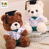 Mmluck Bác Sĩ Cap Tốt Nghiệp Gấu Búp Bê, Đồ Chơi Nhồi Bông Có Mũ Tiến Sĩ Đồ Chơi Sang Trọng Gấu Cử Nhân, Hoạt Hình Ngồi Búp Bê Mềm Búp Bê Động Vật Gấu Sinh Viên