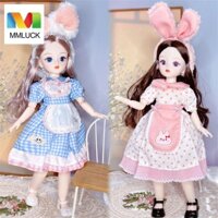 Mmluck bjd Búp Bê Mắt Xếp Nếp Nhiều Màu Sắc Có Thể Tháo Rời Làm Quà Tặng Cho Bé Gái