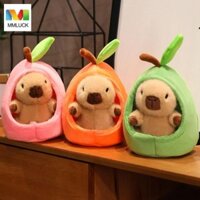 Mmluck Capibara Anime Đồ Chơi Lông Tơ, Động Vật Bơ Dễ Thương Capybara Đồ Chơi Sang Trọng, Capybara Đồ Chơi Nhồi Bông Ngôi Nhà Trái Cây Hoạt Hình Mềm Capybara Búp Bê Sang Trọng Trang Trí Nhà