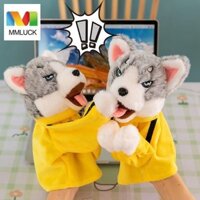 Mmluck Husky Tay Con Rối, Thú Nhồi Bông Chó Ngón Tay Búp Bê Đấm Bốc Husky, Muppet Trận Âm Thanh Kung Fu Dễ Thương Kung Fu Động Vật Đồ Chơi Hiệu Suất