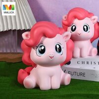 Mmluck Little Pony Heo Đất, Mô Hình Tiết Kiệm Búp Bê Xe Tăng Little Pony Hộp Đựng Tiền, Đồ Trang Trí Để Bàn Lớn Hoạt Hình Dễ Thương Hình Chú Ngựa Nhỏ Đồ Chơi Tiền Mặt