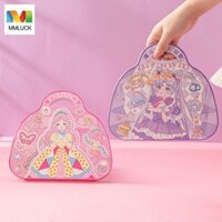 Mmluck Make Your Own Princess Sticker, Album Cá Tính Tạp Chí Trang Điểm Cô Gái Nhỏ Trang Điểm Trang Phục Dán, Tài Khoản Tay Hoạt Hình DIY Thêu Sò Công Chúa Trang Điểm Miếng Dán Sinh Viên