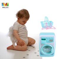 Mmluck Mô Phỏng Máy Giặt Đồ Chơi Nhà Bếp Trẻ Em Mô Phỏng Giỏ Máy Giặt Mô Hình Cọ Trang Điểm Bụi Nhỏ Thiết Bị Gia Dụng Máy Giặt Điện Mini