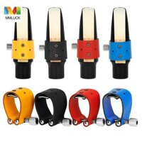 Mmluck Saxophone Mouthpiece Snap, Kẹp Saxophone Soprano hình chữ U có thể điều chỉnh, Chất lượng cao Chắc chắn Da mềm chống mài mòn Tenor Saxophone Fastener Nhạc cụ
