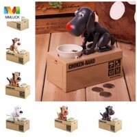 Mmluck Tự Động Ăn Trộm Chó Đồng Xu Heo Đất, Hộp Đựng Tiền Điện Tử Dễ Thương Dung Tích Lớn, Đồ Chơi Trẻ Em Chống Rơi Vị Trí Ngồi Đồng Xu Hộp Bảo Quản Phòng Khách