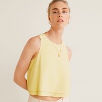 [MNG Authentic] Áo Sơ Mi Kiểu Croptop Mango