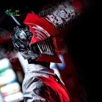 Mntt Cưa Xích Người Mặt nạ Cosplay Mặt nạ Sáng Tạo Đáng Sợ Thấy Mũ Bảo Hiểm Cao Su Mô Phỏng Dành Cho Nữ Denji Pochita Đầu Bao