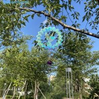 MNTT Gió Hình Chim Ruồi 3d Bằng Thép Không Gỉ Nhiều Màu Sắc Xoay Được Dùng Ngoài Trời spinner