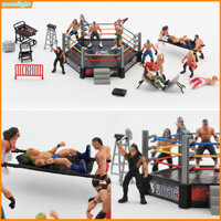 [Mo] 1 Bộ Đồ Chơi Đấu Vật Mini Để Chơi Đấu Vật Playset Giả Vờ Chơi Đồ Chơi Giáo Dục An Toàn