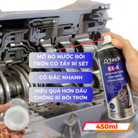Mỡ bò chịu nhiệt bôi trơn tẩy rỉ sét O'TECH BX-4 (450ml) - Chất bôi trơn trắng và phá rỉ sét