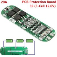 Mô đun bảo vệ PCB BMS 12. 6V 64x20x3. 4mm sạc pin Li-ion Lithium 186503S 20A