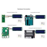 Mô-đun BT LCD1602 Nhân vật Màn hình LCD 16x2 Giao diện I2C có thể điều chỉnh