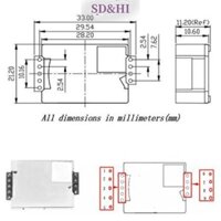 Mô-đun cảm biến CO2 hồng ngoại SDHI MH-Z19 MH-Z19C IR Cảm biến khí Carbon Dioxide NDIR (vn)